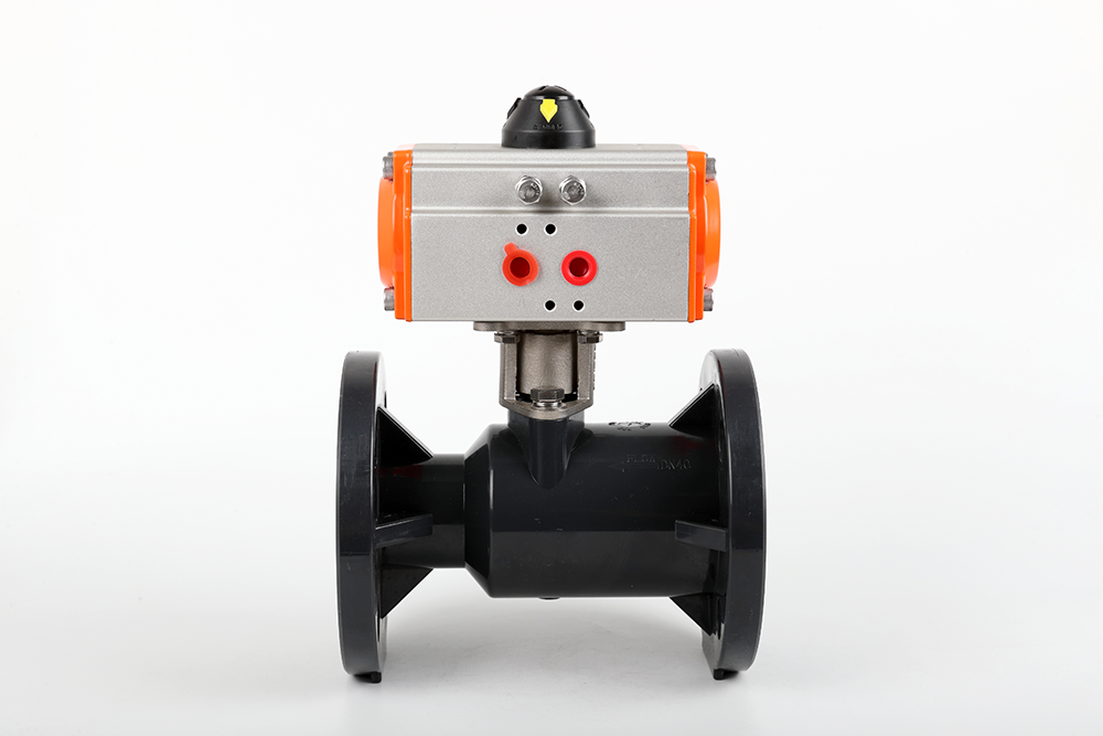 嵩县气动法兰一体球阀